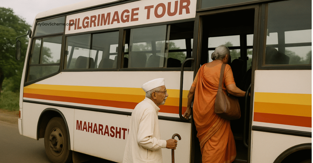 Senior citizens from Maharashtra on a government-sponsored pilgrimage under Chief Minister Tirth Darshan Scheme