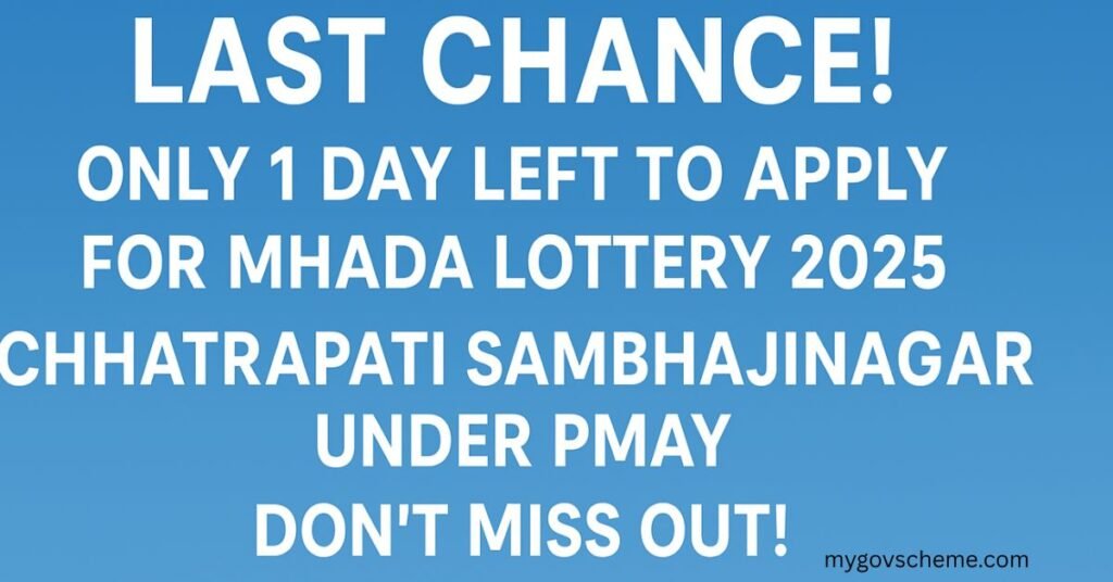 MHADA Lottery 2025 Chhatrapati Sambhajinagar PMAY affordable housing scheme with updated income groups and online application.