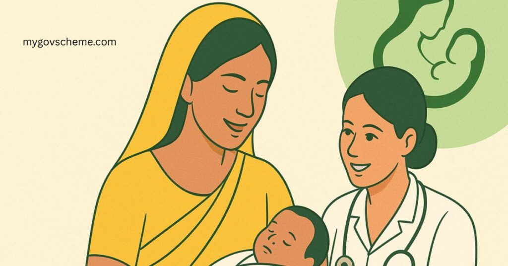 Pradhan Mantri Matru Vandana Yojana 2025 – Pregnant woman receiving maternity benefits at health centre